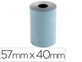 Exacompta Rollo Térmico SafeContact 57x40 mm 52 g/m² para TPV y Tarjetas Visa, Papel sin BPA Apto para Contacto con Alimentos, Reciclable, Certificado FSC