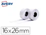 AVERY-DENNISON Etiquetas de Precios Adhesivo Permanente 26x16 mm Blanco Rollo 1.200 uds.