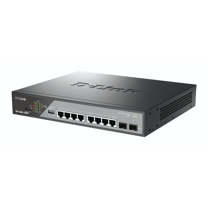 D-Link DSS-200G-10MPP Switch Gestionado L2 con 8 Puertos PoE y 2 SFP D-Link DSS-200G-10MPP Switch Gestionado L2 con 8 Puertos PoE y 2 SFP