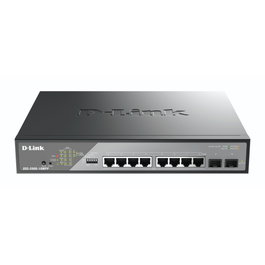 D-Link DSS-200G-10MPP Switch Gestionado L2 con 8 Puertos PoE y 2 SFP