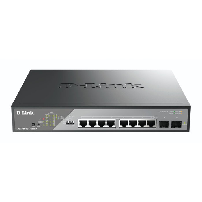 D-Link DSS-200G-10MPP Switch Gestionado L2 con 8 Puertos PoE y 2 SFP D-Link DSS-200G-10MPP Switch Gestionado L2 con 8 Puertos PoE y 2 SFP