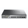 D-Link DSS-200G-10MPP Switch Gestionado L2 con 8 Puertos PoE y 2 SFP