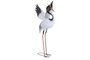 DKD Home Decor Figura de Metal Garza Blanco y Negro