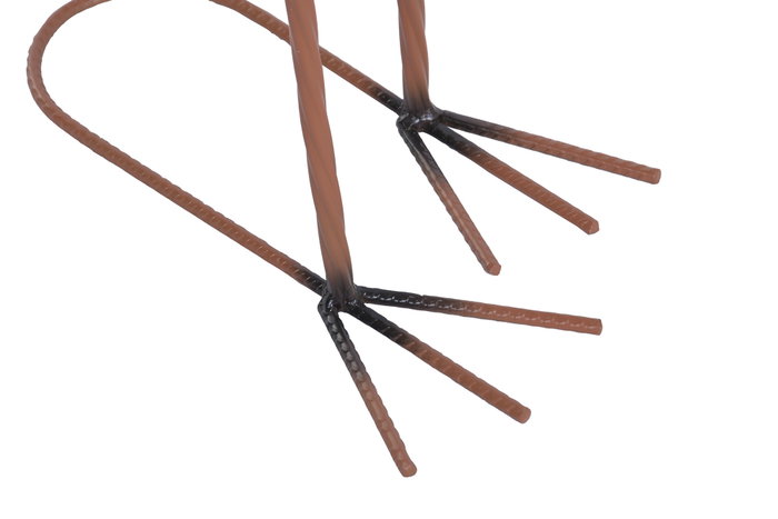 DKD Home Decor Figura de Metal Garza Blanco y Negro