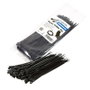 LogiLink Bridas de PA66, 100 unidades, negro, 2.5 mm x 200 mm