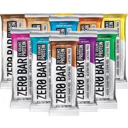 Biotech USA Kit Zero Bar Barrita Proteica Sabor Flavour Mix, 10 Unidades
