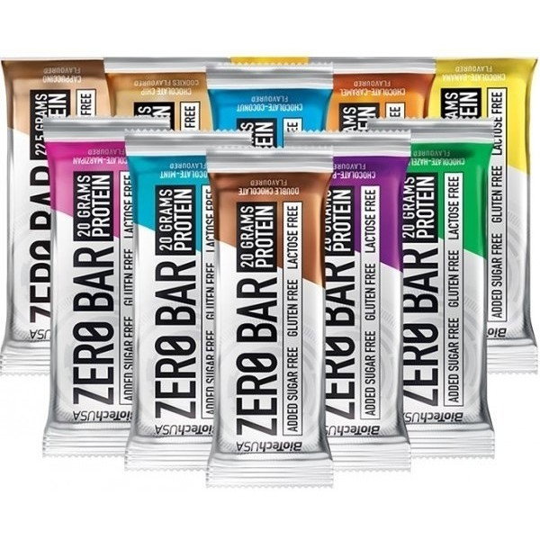 Biotech USA Kit Zero Bar Barrita Proteica Sabor Flavour Mix, 10 Unidades Biotech USA Kit Zero Bar Barrita Proteica Sabor Flavour Mix, 10 Unidades