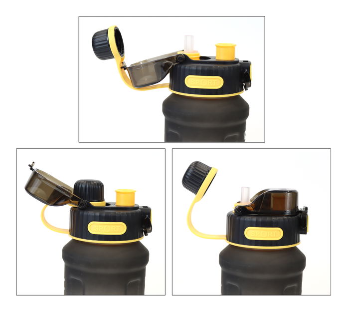 Bewinner Botella Sport Agua Multicolor 800Ml 21.1 cm alto x 9.3 cm ancho (12 Unidades)