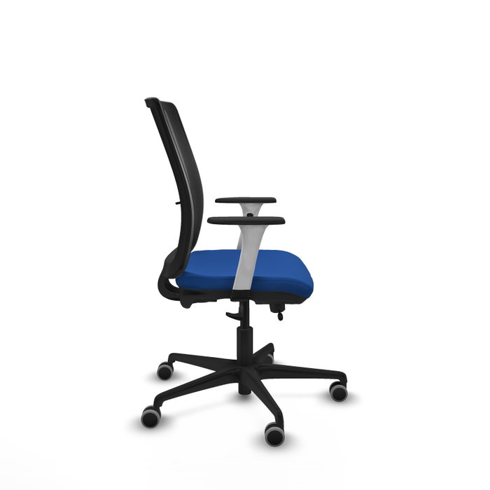 PIQUERAS Y CRESPO Silla de oficina Haches Azul con mecanismo Sincro/Traslack