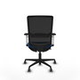 PIQUERAS Y CRESPO Silla de oficina Haches Azul con mecanismo Sincro/Traslack