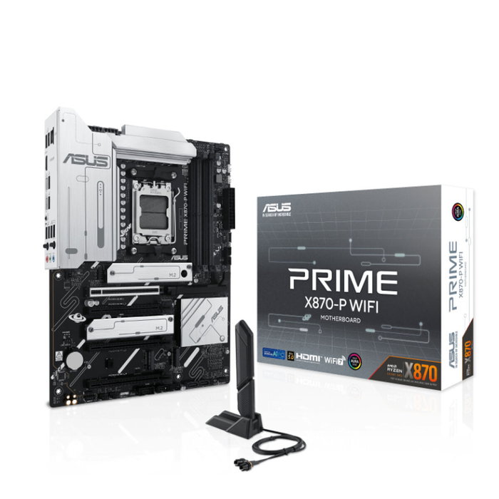 ASUS Prime X870-P WIFI ATX AMD AM5 DDR5 Wi-Fi 7 ASUS Prime X870-P WIFI ATX AMD AM5 DDR5 Wi-Fi 7