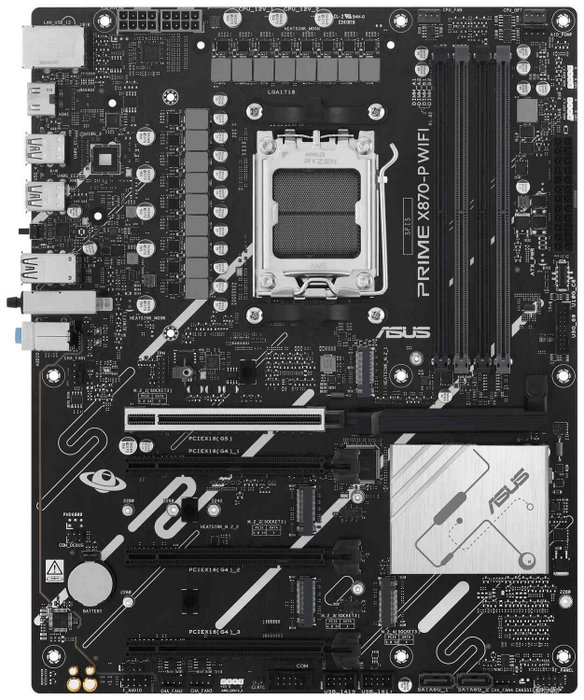 ASUS Prime X870-P WIFI ATX AMD AM5 DDR5 Wi-Fi 7 ASUS Prime X870-P WIFI ATX AMD AM5 DDR5 Wi-Fi 7