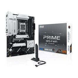 ASUS X870-P WiFi ATX Placa Base para AMD AM5 Ryzen 7000 8000 9000 DDR5 Wi-Fi 7 Bluetooth 5.4