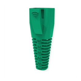 ROLINE Pack de 10 protectores contra pliegues para RJ-45, verde