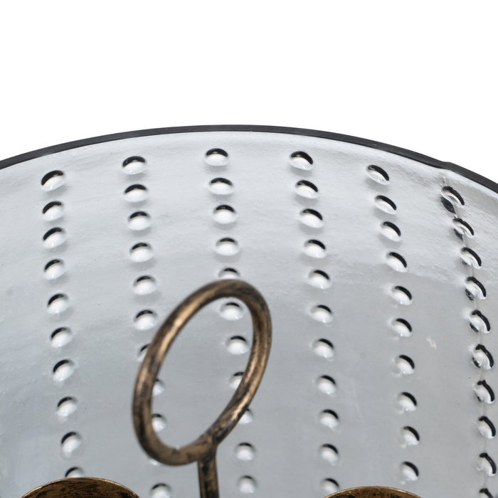 Portavelas Gris Cristal Decoración 23 X 23 X 20 cm