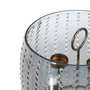 Portavelas Gris Cristal Decoración 23 X 23 X 20 cm