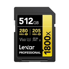Lexar Professional 1800x 512 GB SDXC UHS-II
