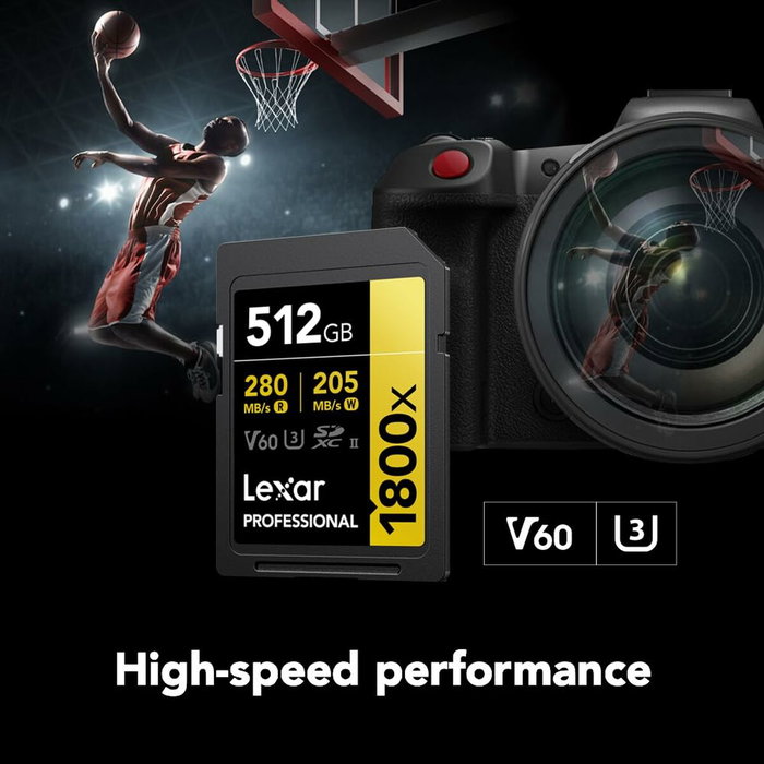 Lexar Professional 1800x 512 GB SDXC UHS-II