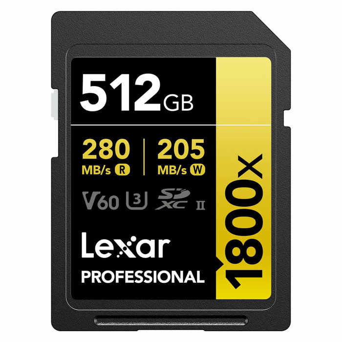 Lexar Professional 1800x 512 GB SDXC UHS-II