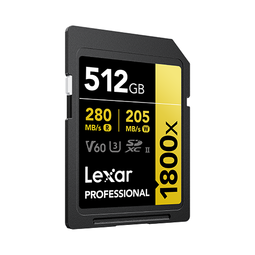 Lexar Professional 1800x 512 GB SDXC UHS-II