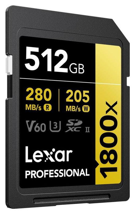 Lexar Professional 1800x 512 GB SDXC UHS-II