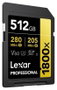 Lexar Professional 1800x 512 GB SDXC UHS-II