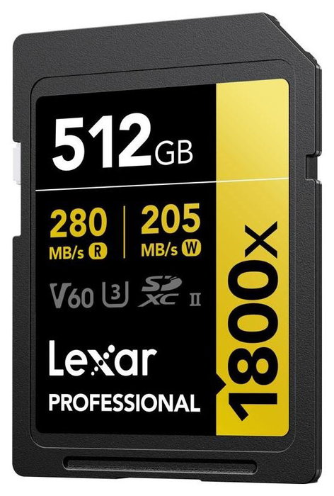 Lexar Professional 1800x 512 GB SDXC UHS-II