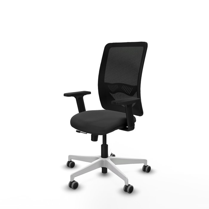 PIQUERAS Y CRESPO Silla de oficina Zulema Gris oscuro/Negro