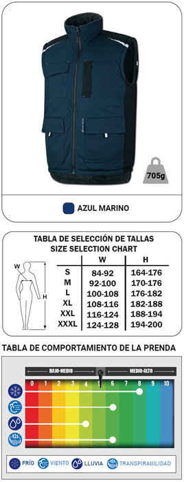 NERTHU Chaleco Náutico Azul Marino L NERTHU Chaleco Náutico Azul Marino L