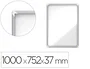 NOBO Vitrina de anuncios Premium Plus magnética blanca para 9 hojas A4