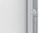 NOBO Vitrina de anuncios Premium Plus magnética blanca para 9 hojas A4