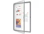 NOBO Vitrina de anuncios Premium Plus magnética blanca para 9 hojas A4
