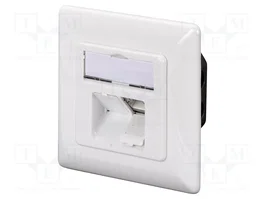 Digitus DN-9002-N Toma de pared CAT 5e 2xRJ45 apantallada Blanco