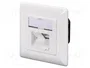 Digitus DN-9002-N Toma de pared CAT 5e 2xRJ45 apantallada Blanco