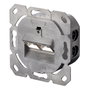 Digitus DN-9002-N Toma de pared Cat5e 2xRJ45 apantallada Blanco