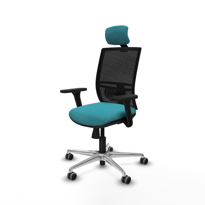 PIQUERAS Y CRESPO Silla de oficina Yunquera Turquesa y Negro PIQUERAS Y CRESPO Silla de oficina Yunquera Turquesa y Negro