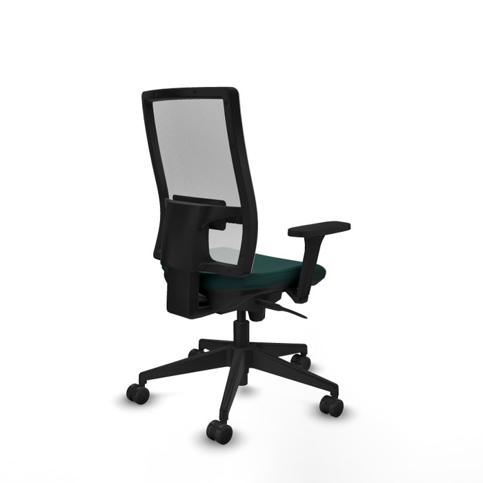 PIQUERAS Y CRESPO Silla de oficina Horna con mecanismo Sincro, Verde botella y Blanco PIQUERAS Y CRESPO Silla de oficina Horna con mecanismo Sincro, Verde botella y Blanco