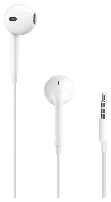 Apple EarPods con mando y micrófono, conector 3,5 mm, Blanco