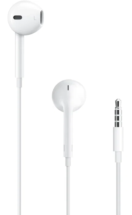 Apple Auriculares EarPods alámbricos con mando y micrófono dentro de oído para iPhone/iPad/Mac uso diario Blanco - MWU53ZM/A