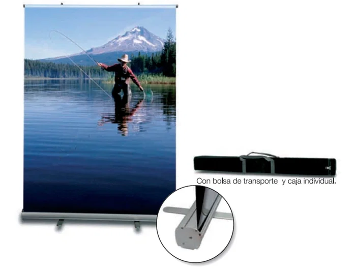 Yosan Display Enrollable Roll Up Aluminio 1 Cara Ancho 85cm Altura 200cm Soporte Publicitario