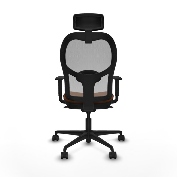 PIQUERAS Y CRESPO Silla de oficina Jorquera con mecanismo Sincro, marrón y gris PIQUERAS Y CRESPO Silla de oficina Jorquera con mecanismo Sincro, marrón y gris