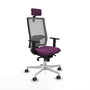 PIQUERAS Y CRESPO Silla de oficina Horna con mecanismo Sincro, Morado y Gris