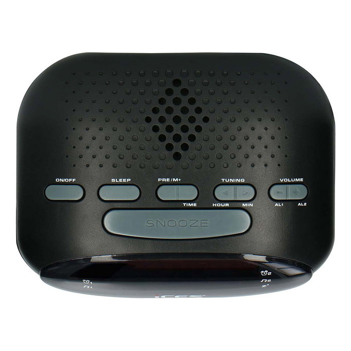 Lenco ICR-210 Radio Reloj Despertador FM Uhrenradio Negro