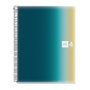 Miquelrius Cuaderno Espiral DIN A4 Aurora Iceland 120 Hojas Cuadrícula 5 mm