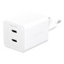 PanzerGlass Cargador Turbo 45W con 2 puertos USB-C Blanco