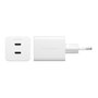 PanzerGlass Cargador Turbo 45W con 2 puertos USB-C Blanco