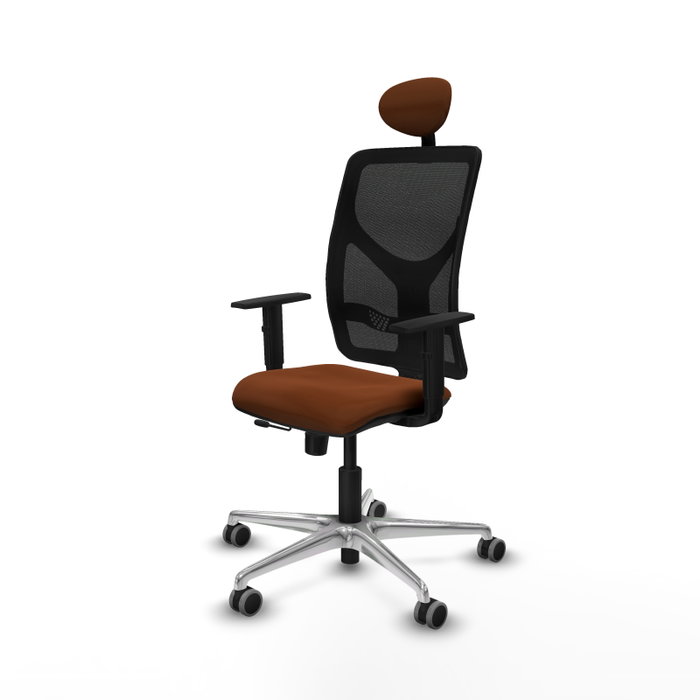 PIQUERAS Y CRESPO Silla de oficina Motilla con mecanismo Sincro/Traslack, Marrón y Negro PIQUERAS Y CRESPO Silla de oficina Motilla con mecanismo Sincro/Traslack, Marrón y Negro