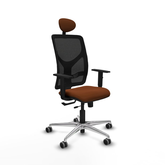 PIQUERAS Y CRESPO Silla de oficina Motilla con mecanismo Sincro/Traslack, Marrón y Negro PIQUERAS Y CRESPO Silla de oficina Motilla con mecanismo Sincro/Traslack, Marrón y Negro