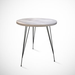 Hanah Home Mesa Auxiliar Sea Oak, Tablero de Partículas Recubierto de Melamina, Roble Marino, 40x44x40 cm