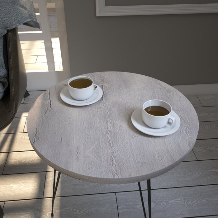 Hanah Home Mesa Auxiliar Sea Oak, Tablero de Partículas Recubierto de Melamina, Roble Marino, 40x44x40 cm Hanah Home Mesa Auxiliar Sea Oak, Tablero de Partículas Recubierto de Melamina, Roble Marino, 40x44x40 cm